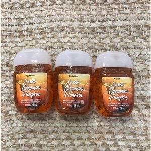 Bath and body works PocketBac hand sanitizers three pack sweet cinnamon pumpkin